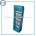 Hot Sale Cardboard Pegable Floor Display Stand,Cardboard Plegboard Side Wing Display Stand With Base For Hanging Items